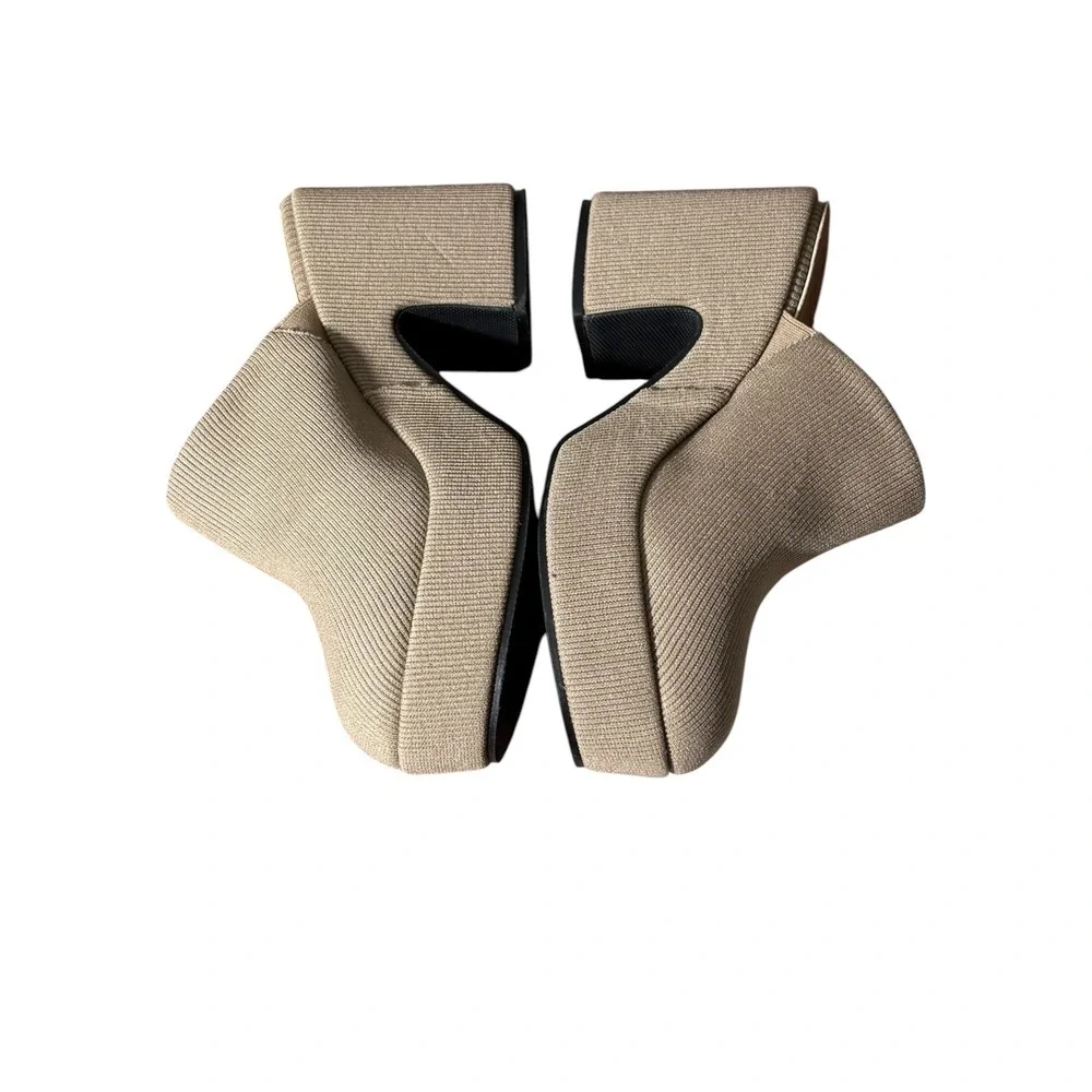 Beach by Matisse Jayde Taupe Platform Mules Heels sz 7 NWOT